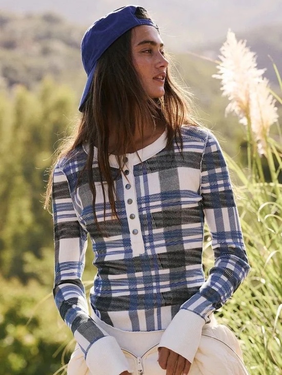 free people Tops - Free People Rally Printed Layer